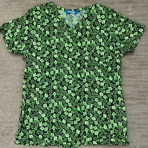St. Patrick’s Scrub Top
